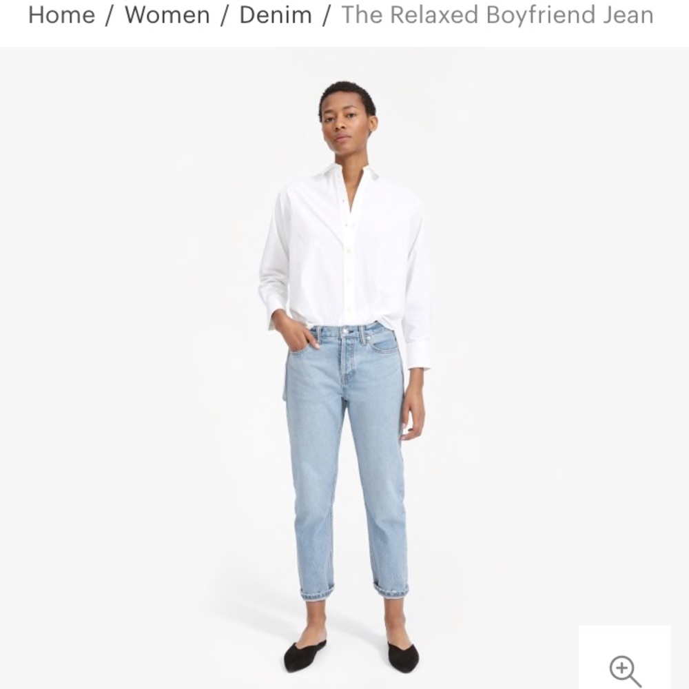 NWOT Everlane Relaxed Boyfriend Jeans